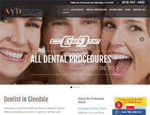 Tablet Screenshot of cyberdentistry.com